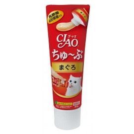 CIAO 乳酸菌肉泥小食 - 金槍魚管 80g 