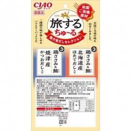 CIAO 貓小食 - 旅するちゅ～る 魚介旨だしセレクション 6g×6本
