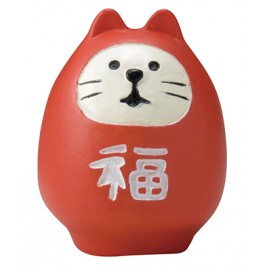 Decole Concombre - 公仔商品 - 福猫系列 - 招福達摩-紅色
