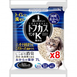 PGT 日本藍K - 圓條豆腐貓砂 7Lx8包 /每包$92=$736