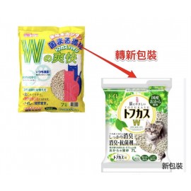 Wの爽快豆腐砂 環保特強除臭 -  原味豆腐砂 x1包 (日本製) 7L