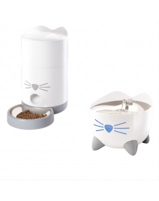 Catit PIXI智能餵食器 + Catit PIXI 智能飲水機套裝優惠 [原裝行貨，提供一年保養]
