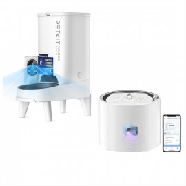 Petkit Yumshare Solo 2 Al鏡頭智能鏡頭餵食器 + 00 3 Pro UV殺菌無線水泵智能飲水機 Smart Pet Drinking Fountain套裝優惠 [原裝行貨，提供一年保養]