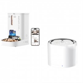 Petkit Yumshare Gemini 2 Al鏡頭智能餵食器 + 01 Eversweet 3 Pro無線水泵智能飲水機 Smart Pet Drinking Fountain套裝優惠 [原裝行貨，提供一年保養] 
