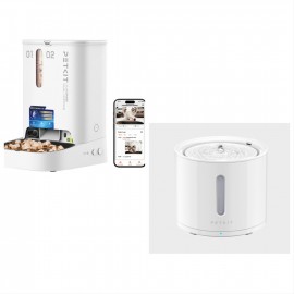 Petkit Yumshare Gemini 2 Al鏡頭智能餵食器 + 06 Eversweet SOLO 2 無線水泵智能飲水機 Smart Pet Drinking Fountain套裝優惠 [原裝行貨，提供一年保養] 