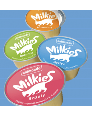 Animonda - Milkie 貓零食 - 迷你牛奶杯大盒裝(4種混合) 300g  (有現貨)