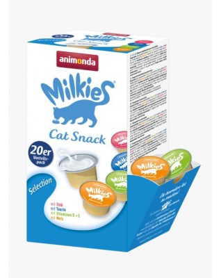 Animonda - Milkie 貓零食 - 迷你牛奶杯大盒裝(4種混合) 300g  (有現貨)