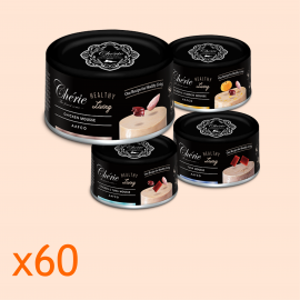 Cherie 法麗 經典慕絲貓主食罐60罐優惠套裝 (可混味) 80gx60  /每罐$11.50=$690