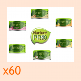Nurture Pro 貓無穀物主食罐頭 - 60罐優惠套裝 (可混味) 80gx60罐 /每罐$11.30=$678