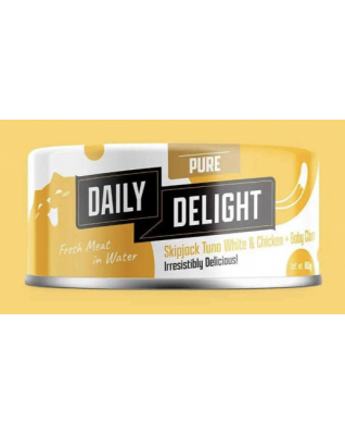 Daily Delight 貓罐頭 - Pure 24罐優惠套裝 (可混味) 80g x24罐 /每罐$13 =$312 (新包裝)