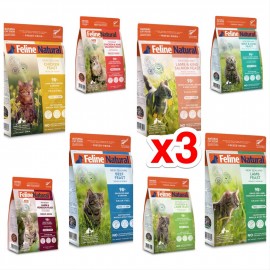 K9 Feline Naturals 盛宴3包優惠套裝 (可混味)  320g x3包 /每包$265=$795