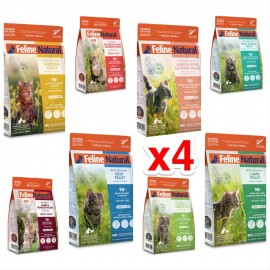 K9 Feline Naturals 盛宴4包優惠套裝 (可混味)  320g x4包 /每包$255=$1020
