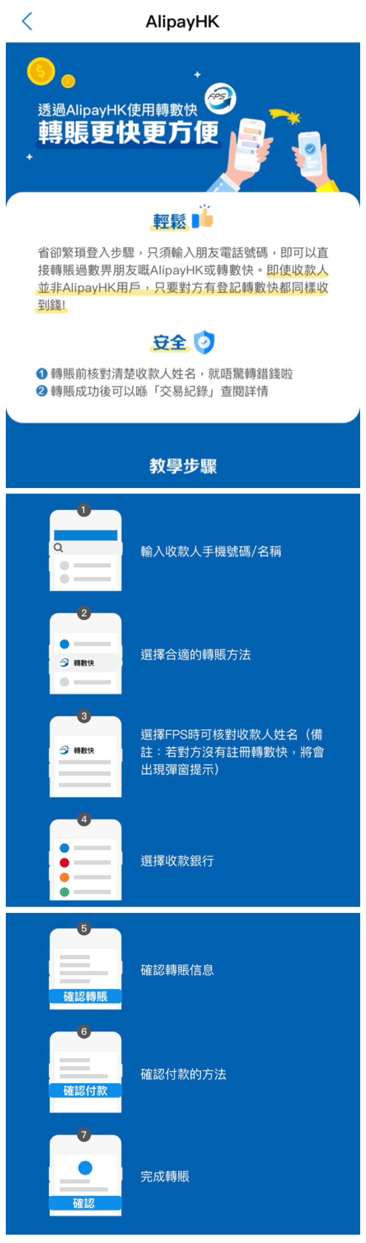  Alipay HK 可以使用轉數快轉賬啦，方便消費